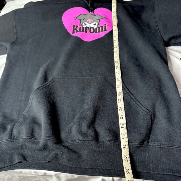 Sanrio Kuromi Heart Adult Large Pullover Sweatshirt Hoodie - Picture 6 of 7